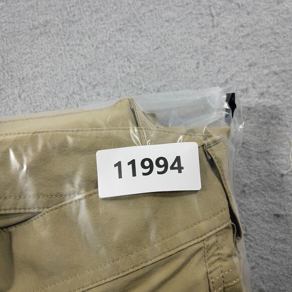 LL Bean No Fly Zone Insect Repellent Pants Men 44x32 Beige Nylon Stretch Outdoor - Picture 11 of 11